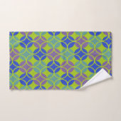 Kreise - Blau, Lila, grün Badhandtuch Set (Handtuch)