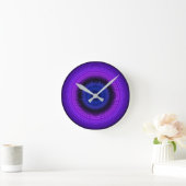 Kreise - Blau Runde Wanduhr (Zuhause)