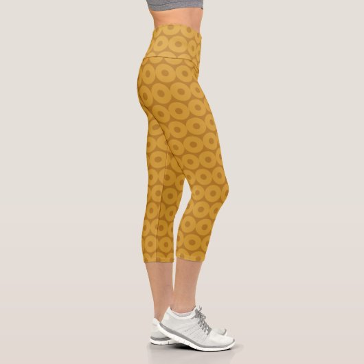 Kreise braun capri leggings (Rechts)