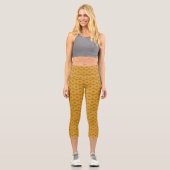 Kreise braun capri leggings (Vorderseite)