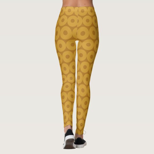 Kreise braun leggings (Rückseite)