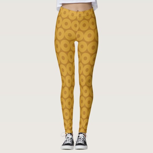 Kreise braun leggings (Vorderseite)