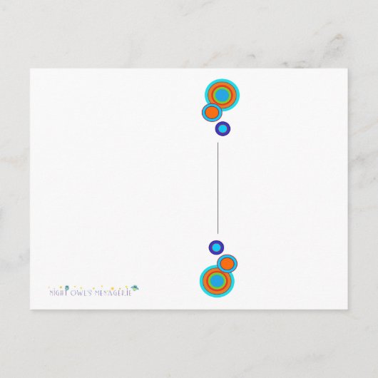 Kreise danken Postkarte (Rückseite)