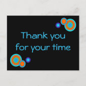 Kreise danken Postkarte (Vorderseite)