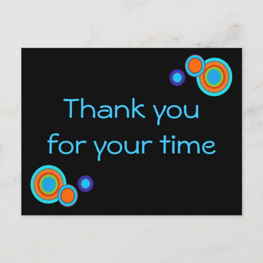 Kreise danken Postkarte (Vorderseite)