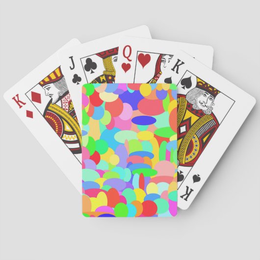 Kreise der Farbspielkarten Spielkarten (Rückseite)