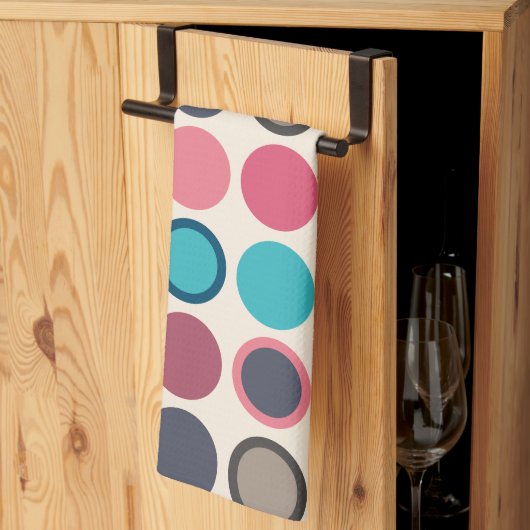 Kreise des Horizonts 3 Geschirrtuch (Drittel gefaltet)