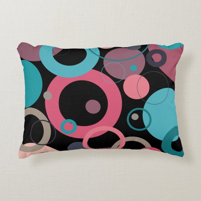 Kreise des Horizonts Dekokissen (Vorderseite)