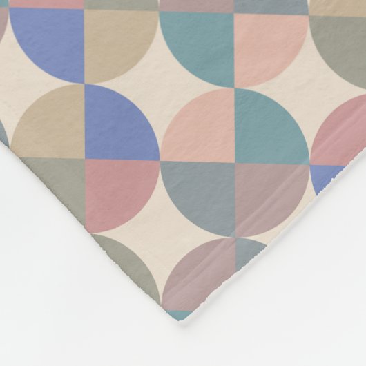 Kreise Fleecedecke (Ecke)