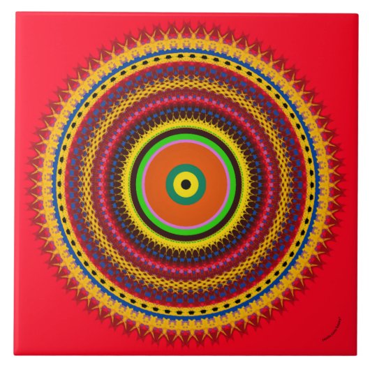 Kreise Fliese (Vorderseite)