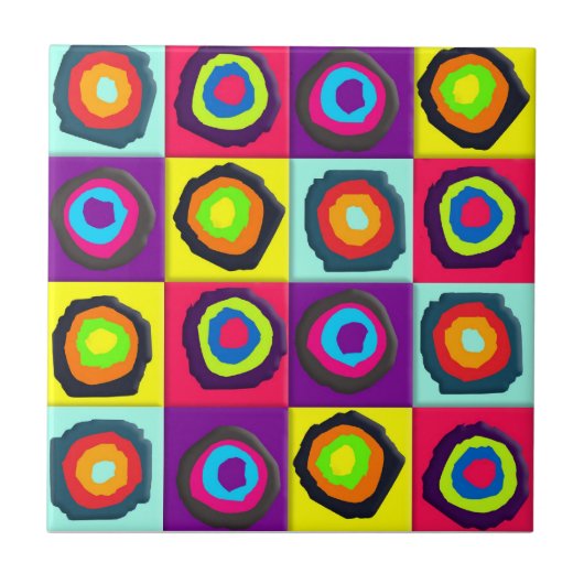 Kreise Fliese (Vorderseite)