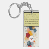 Kreise (Gedichte) Akryllischer Schlüsselanhänger (Vorderseite links)