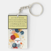 Kreise (Gedichte) Akryllischer Schlüsselanhänger (Rückseite)