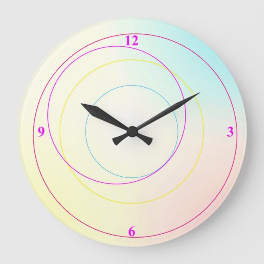 Kreise Große Wanduhr (Vorderseite)