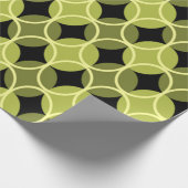 Kreise - grün und gelb geschenkpapier (Ecke)
