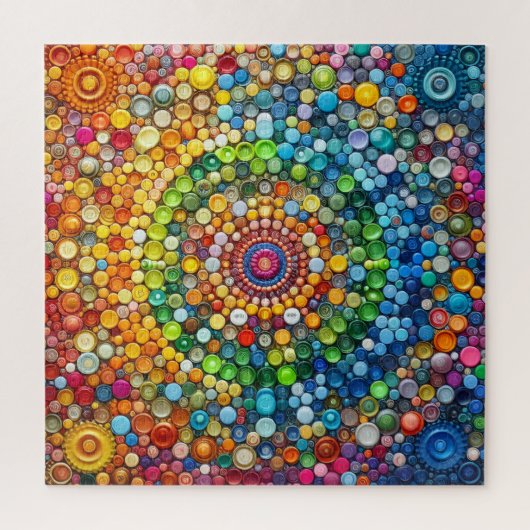 Kreise im Regenbogen Puzzle (Vertikal)
