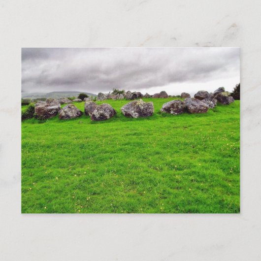 Kreise in Carrowmore Postkarte (Vorderseite)