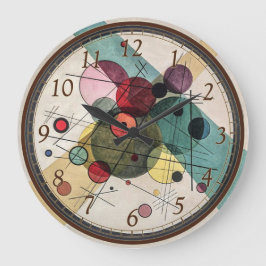 Kreise in einem Kreis - Kandinsky Große Wanduhr