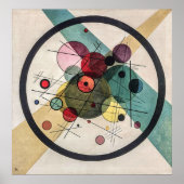 Kreise in einem Kreis - Kandinsky Poster (Vorne)