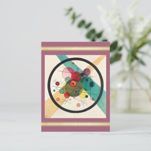 Kreise in einem Kreis, Kandinsky Postkarte (Stehend Vorderseite)