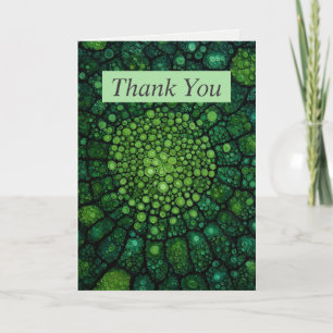 Kreise in Shades of Green Dankes Card Einladung