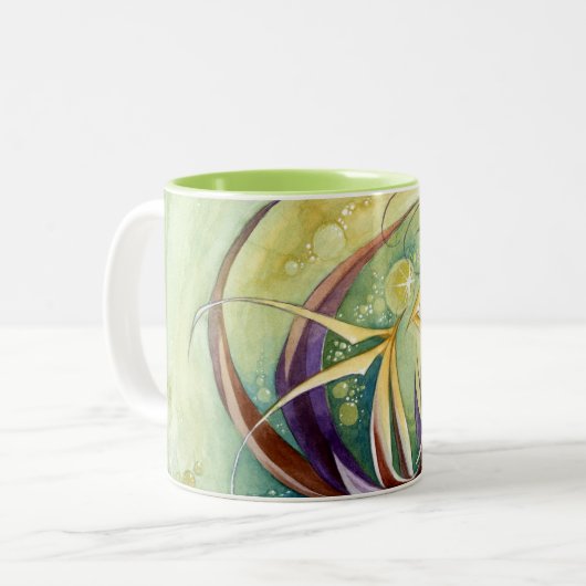 Kreise innerhalb der Kreise Zweifarbige Tasse (Vorderseite Links)