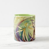 Kreise innerhalb der Kreise Zweifarbige Tasse (Mittel)