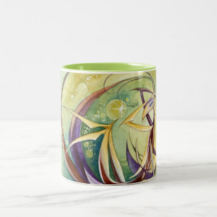 Kreise innerhalb der Kreise Zweifarbige Tasse