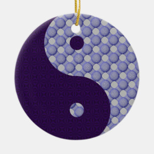 Kreise innerhalb Kreise Yin Yang Verzierung Keramik Ornament