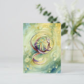 Kreise innerhalb von Kreisen Postkarte (Stehend Vorderseite)