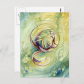 Kreise innerhalb von Kreisen Postkarte (Vorne/Hinten)