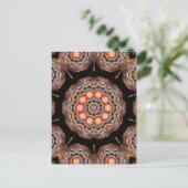 Kreise Kaleidoskop Postkarte (Stehend Vorderseite)