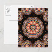 Kreise Kaleidoskop Postkarte (Vorne/Hinten)