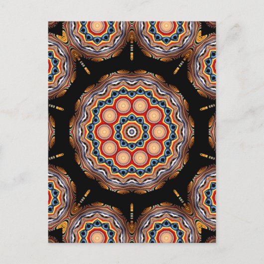 Kreise Kaleidoskop Postkarte (Vorderseite)