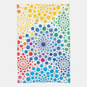 Kreise Mandala 3 Geschirrtuch (Vertikal)