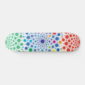 Kreise Mandala 3 Skateboard (Horizontal)
