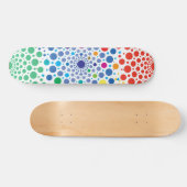Kreise Mandala 3 Skateboard (Horizontal)