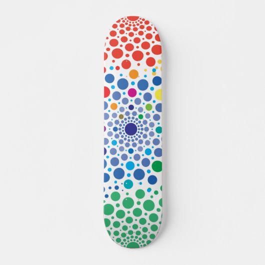 Kreise Mandala 3 Skateboard (Vorne)