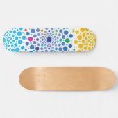 Kreise Mandala 3 Skateboard (Horizontal)