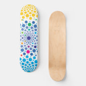 Kreise Mandala 3 Skateboard (Vorderseite)
