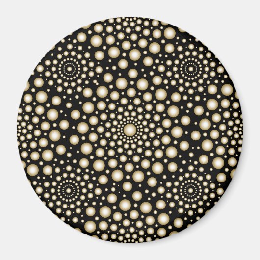Kreise Mandala Magnet (Vorne)