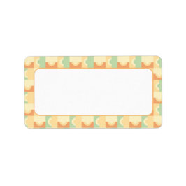 Kreise mit gelber Adressenbezeichnung Adressaufkleber