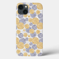Kreise mit gelber und blauer Leopardenfarbe