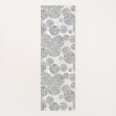 Kreise mit gelber und blauer Leopardenfarbe Yogamatte (Rückseite)