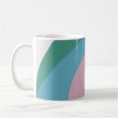 Kreise mit mehrfarbigem Retrostil Kaffeetasse (Links)