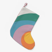 Kreise mit mehrfarbigem Retrostil Kleiner Weihnachtsstrumpf (Vorderansicht (hängend))