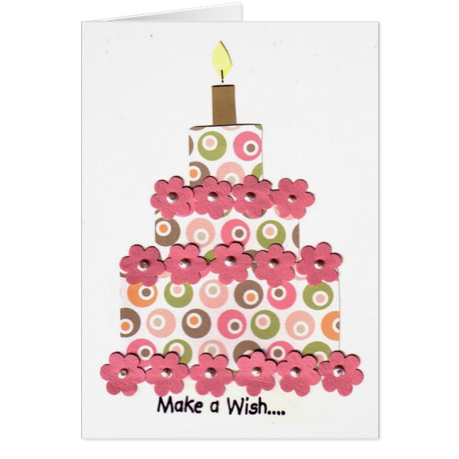 Kreise mit rosa Blumen-Kuchen (Vorne)