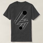 Kreise Morphing Design T-Shirt (Design vorne)