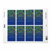 Kreise Muster-Buchzeichen-Labels (Vorne)