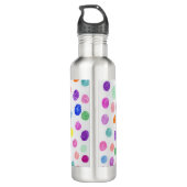 Kreise Muster farbenfrohe Markierung Edelstahlflasche (Rückseite)